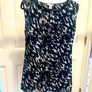 Black and White silky dress